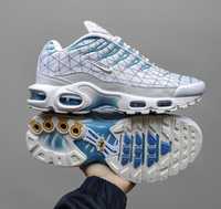 Кросівки Nike Air Max TN Plus White Blue люкс Без передоплати