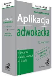 Aplikacja adwokacka książka Mariusz Stepaniuk