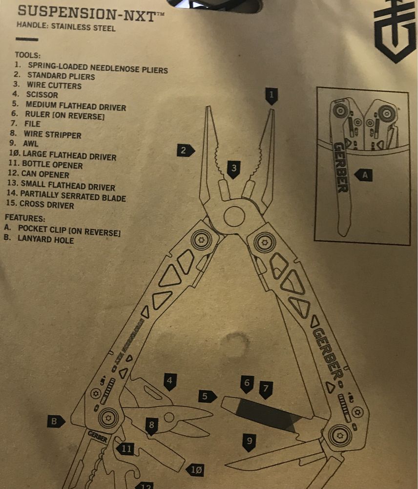 Мультитул Gerber Suspension NXT | Multi-tool | Новий