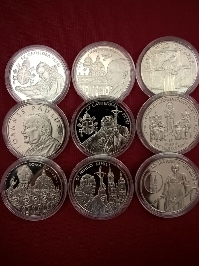 Jan Paweł II 2005 r moneta pamiątkowa Zakon Maltański