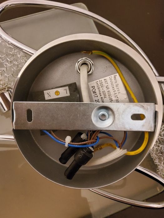 Żyrandol przysufitowy kule + żarówki