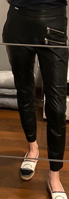 Guess spodnie skórzane