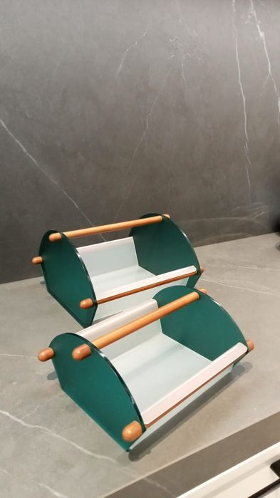 SERWETNIKI patery włoskie Biesse design tworzywo zielone białe prezent