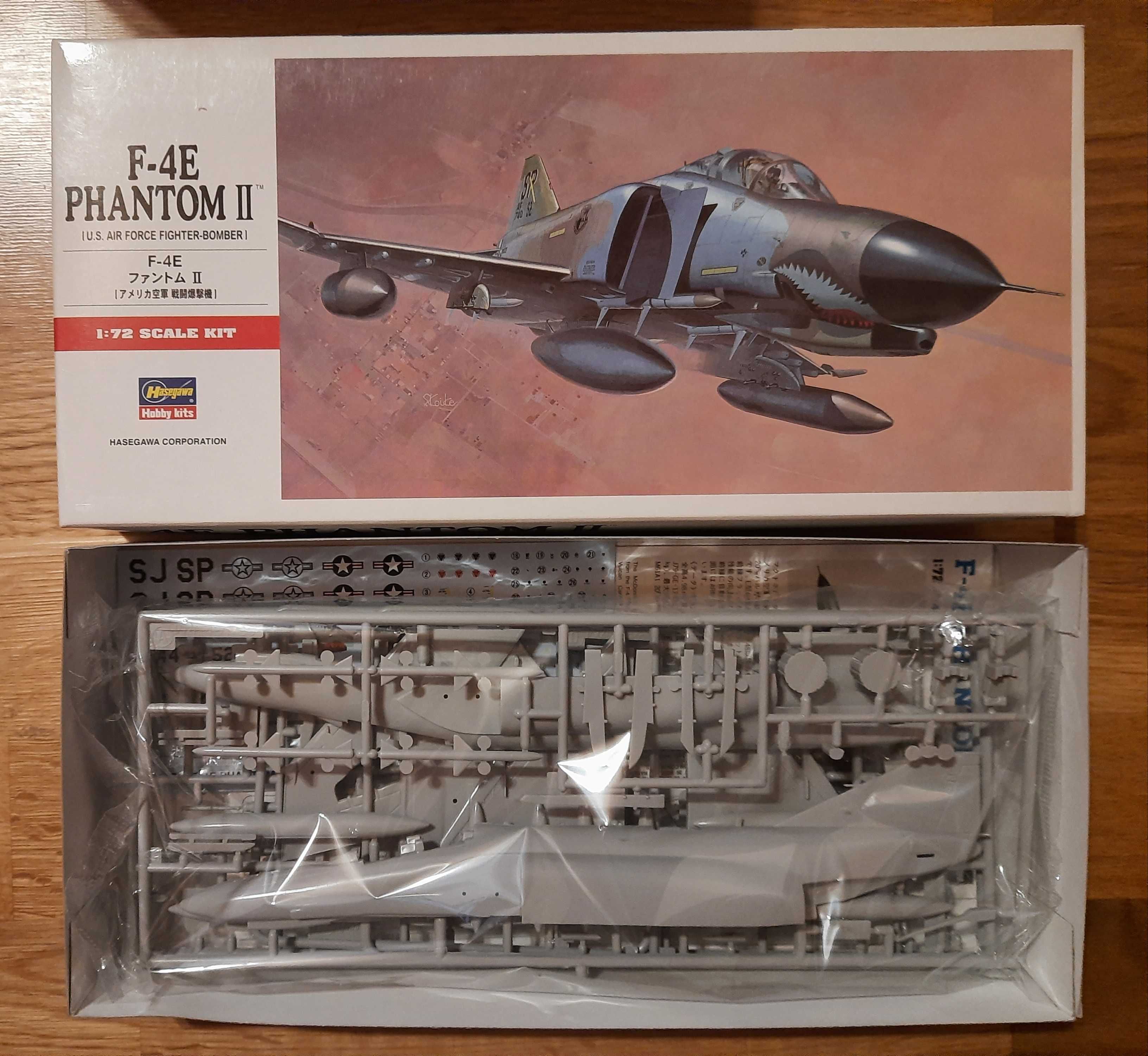 Hasegawa model do sklejania F-4E Phantom II skala 1/72
