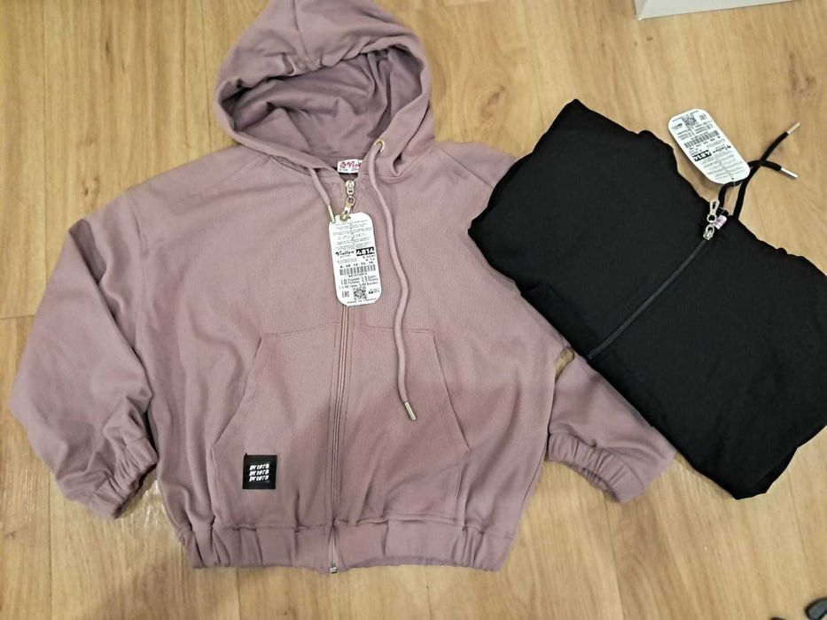 Paka nowych ubrań dla dziewczynki rozmiar 122/128