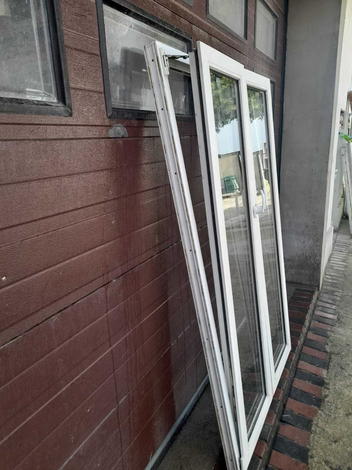 Drzwi tarasowe wąskie 115x194 okna pcv plastikowe DOWÓZ CAŁY KRAJ