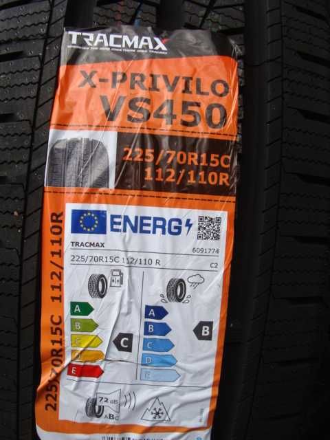 NOWE 225/70 R15C Tracmax X-privilo VS450