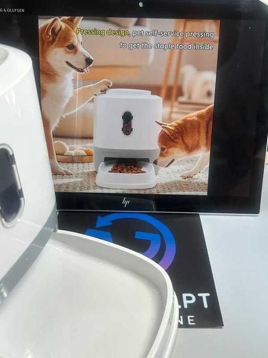 Dispensador Interativo de Ração para Gatos e Cães