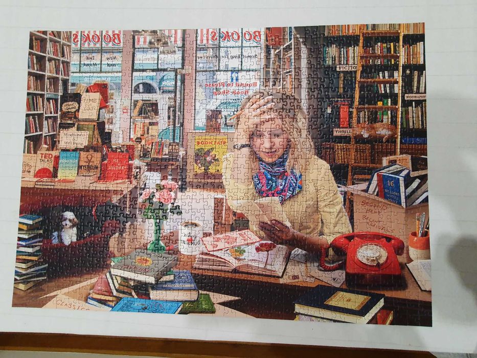 Quadro feito com puzle