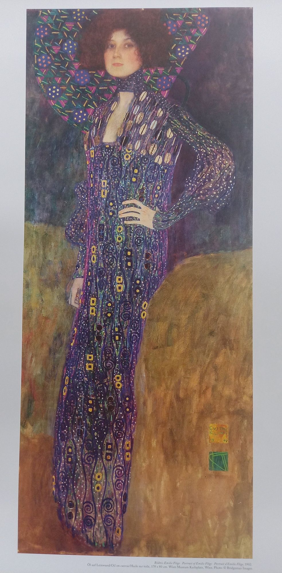 Emilie Flöge - Gustav Klimt. Plakat. Grafika