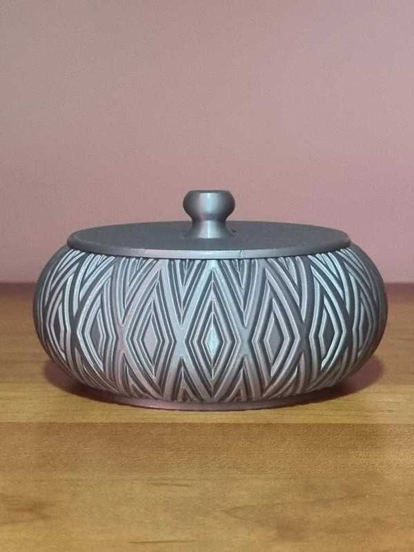 Pote Decorativo com Tampa - Losangulos