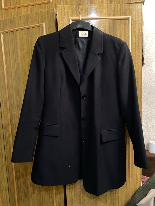 черный пиджак оверсайз