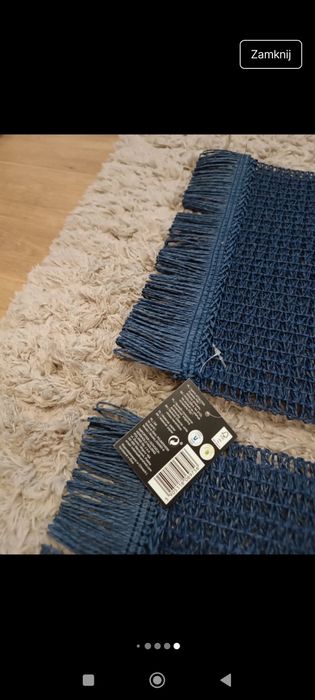 Maty stołowe podkładki granatowe Smukee