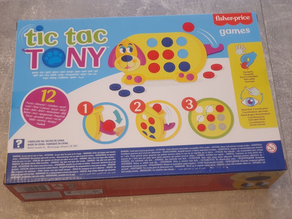 PL Fisher Price Gra edukacyjna zręcznościowa Ułóż 3 Tic Tac Tony