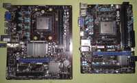 Материнская плата две штуки с процессором AMD AM3+ , FM2+