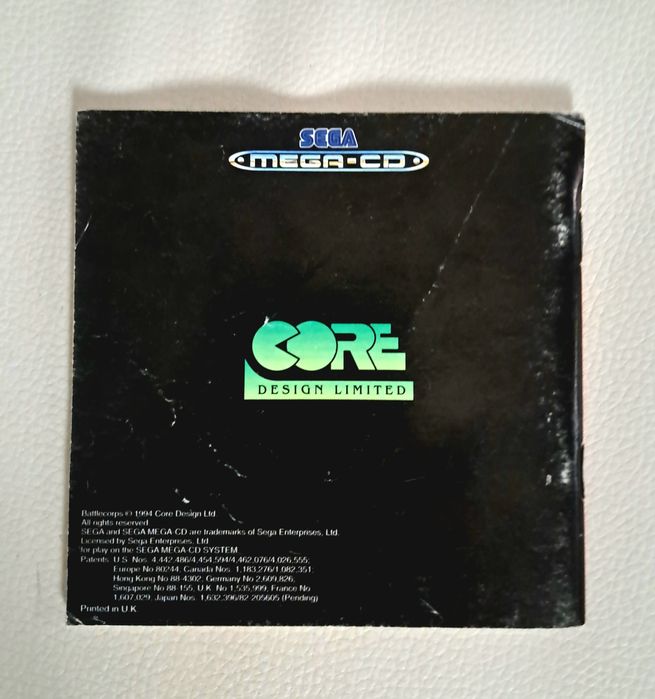 Manual de Instruções Battlecorps Sega Mega-CD