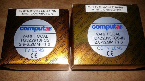 computar TG3Z2910FCS 2.9 to 8.2mm F1.0 Varifocal DC Auto-Iris Lens (CS