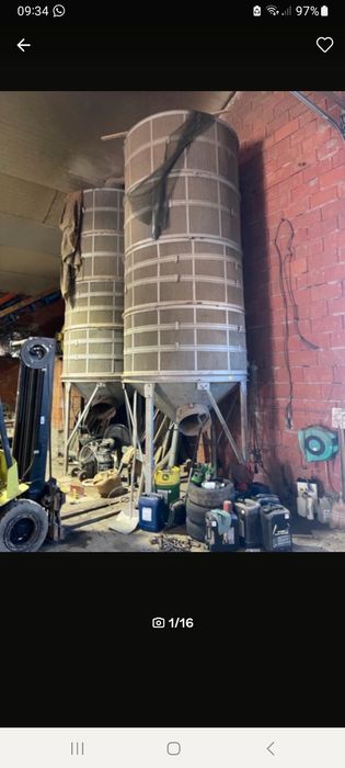 Silos na paszę Trociny zboże. Suszarnia