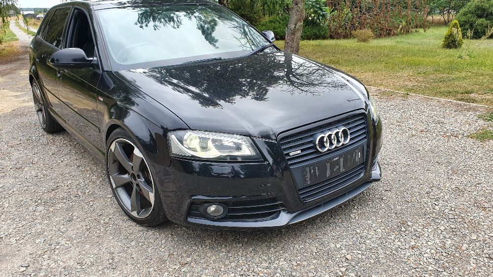 Audi A3 8p lift S-line BLACK EDITION Maska Zderzak Błotnik LY9B Klapa