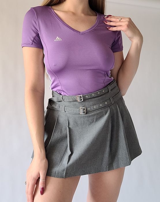 Fioletowa sportowa bluzka adidas tshirt 36 S climacool