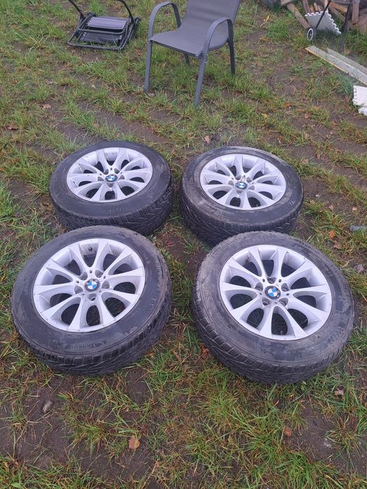 Alufelgi r17 z super oponami zimowymi 6mm 5x120 BMW XDRIVE