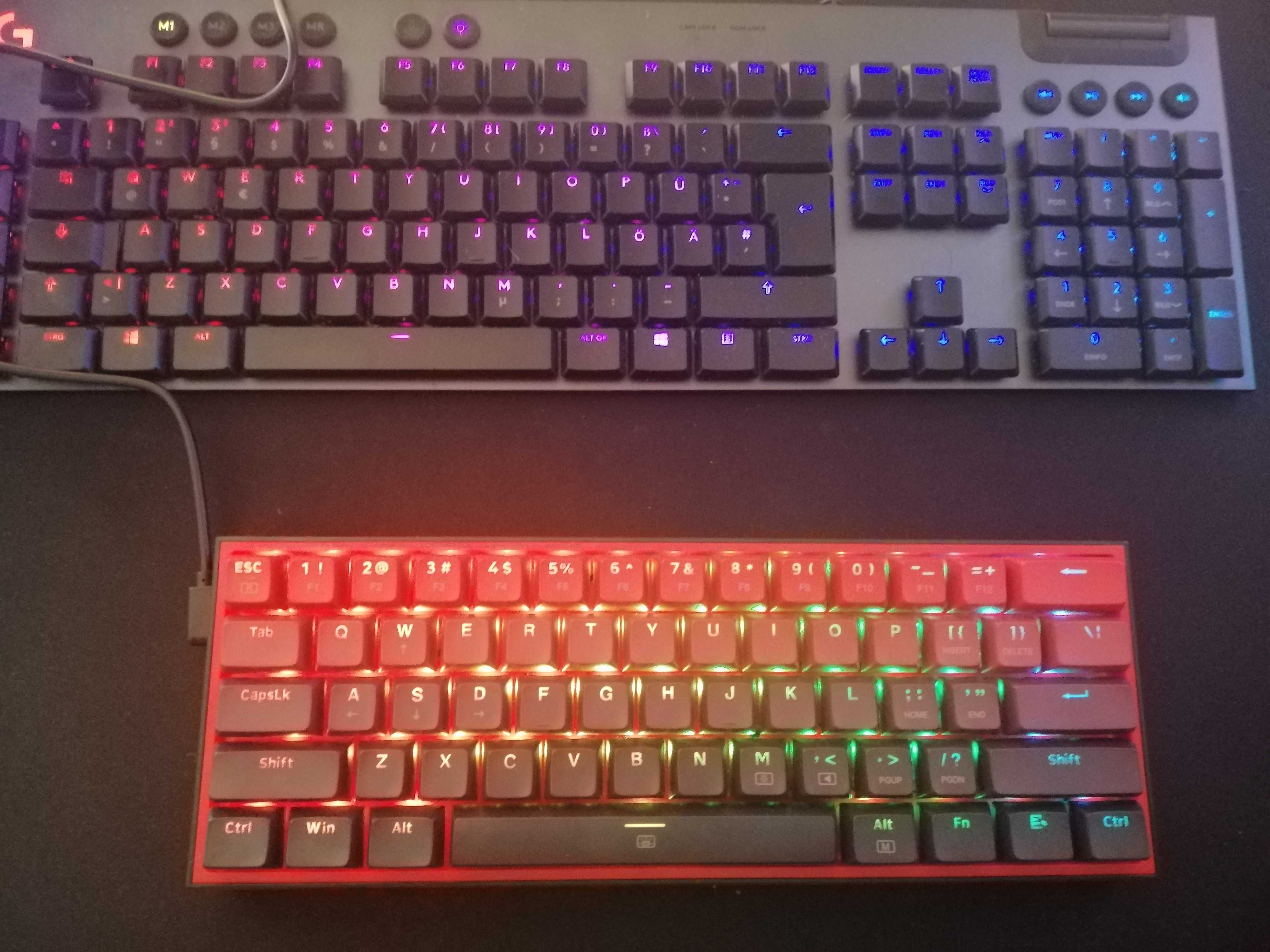 Механічна клавіатура Red Dragon k617 RGB (black-red)