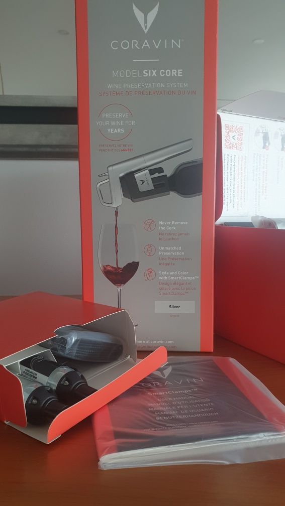 Coravin Six Core*NOVO*Doseador de vinho