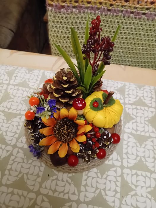 Stroik jesienny rękodzieło