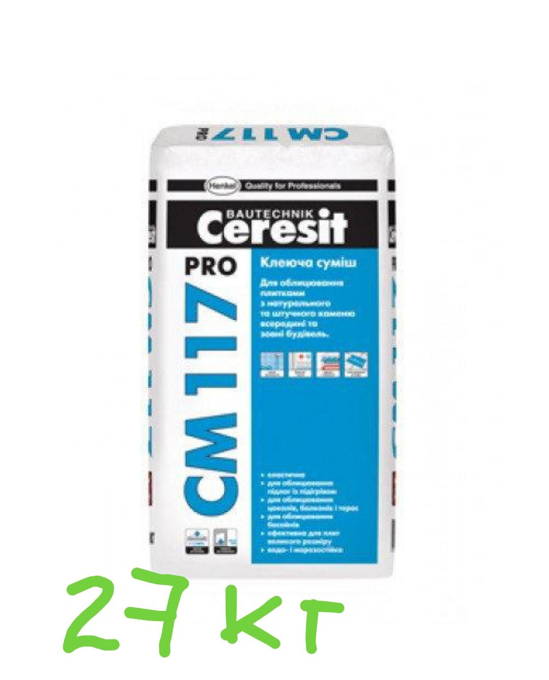 клей для плитки Ceresit CM 117 flex ,pro,см 11 клей плиточный