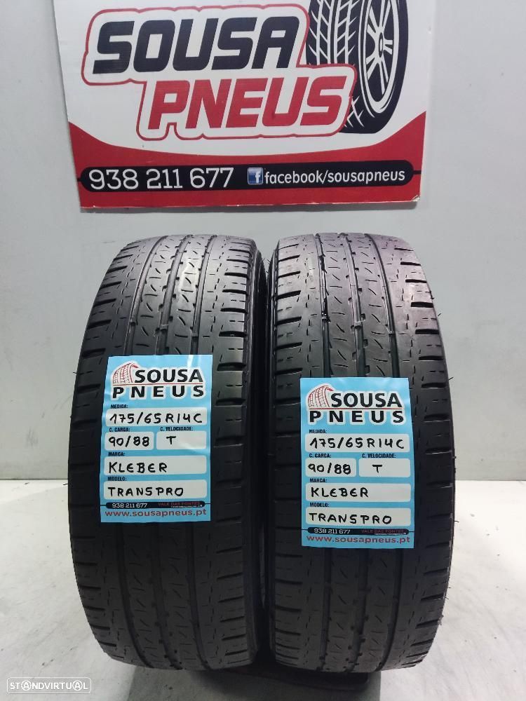 2 pneus semi novos 175-65r14c kleber - oferta dos portes 75 EUROS