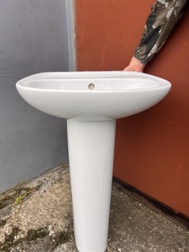 Cersanit zlew i noga ceramiczna 50cm