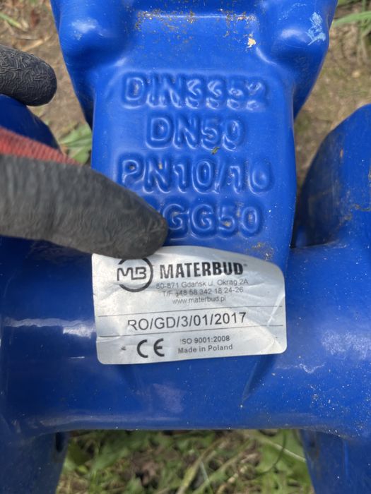 Zasuwa miedzykołnierzowa DN 80 DN50