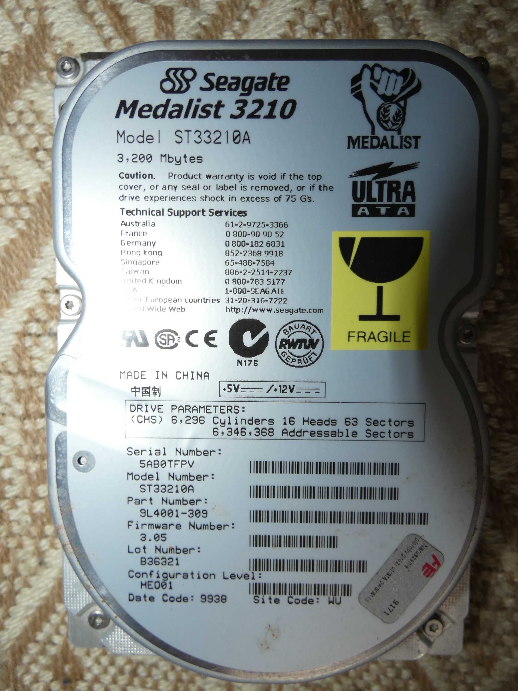 Dysk  Segate  Medalist  3210.