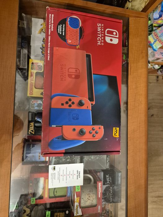 Nintendo Switch konsola Super Mario limitowana używana gwarancja etui
