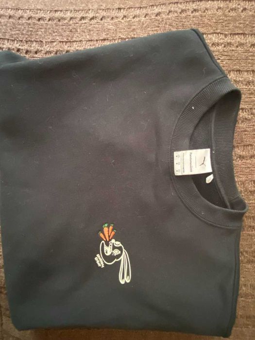 Чоловіча спортивна кофта світшот, толстовка Puma чорна L