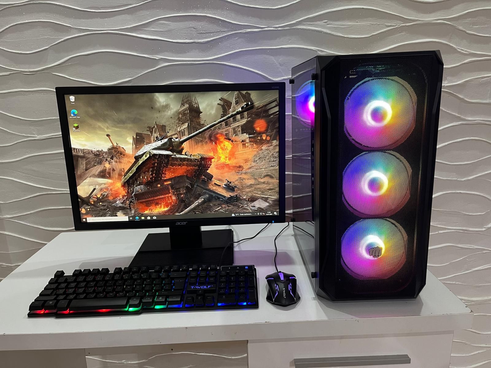 Komputer i5-7400 / GTX 1060 / SSD / HDD / 16 RAM / Monitor / Gamingowy