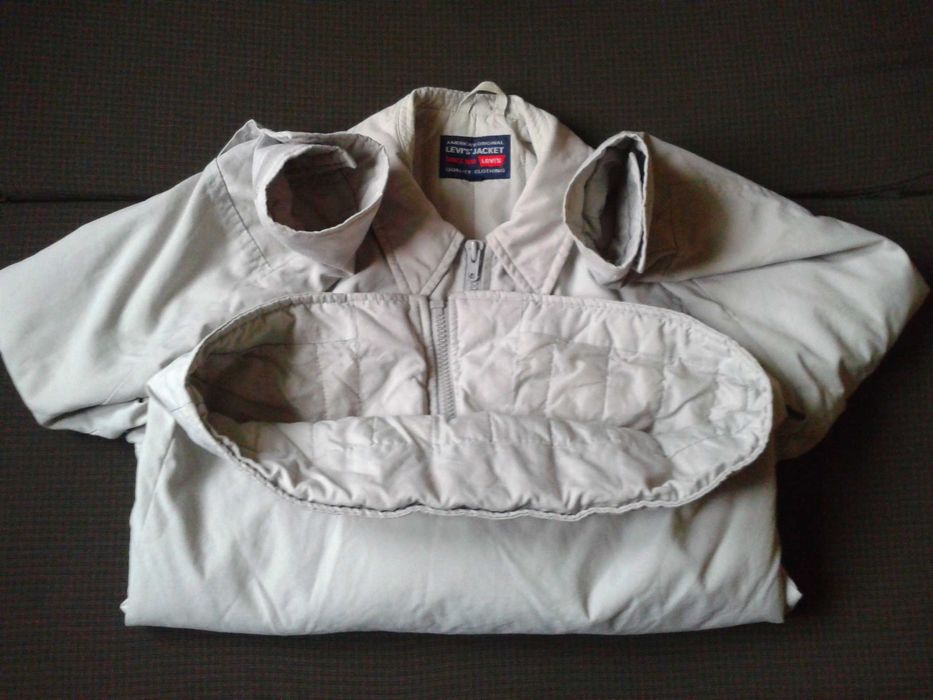 kurtka levi's jacket jak nowa super stan  biala tania  wysylka