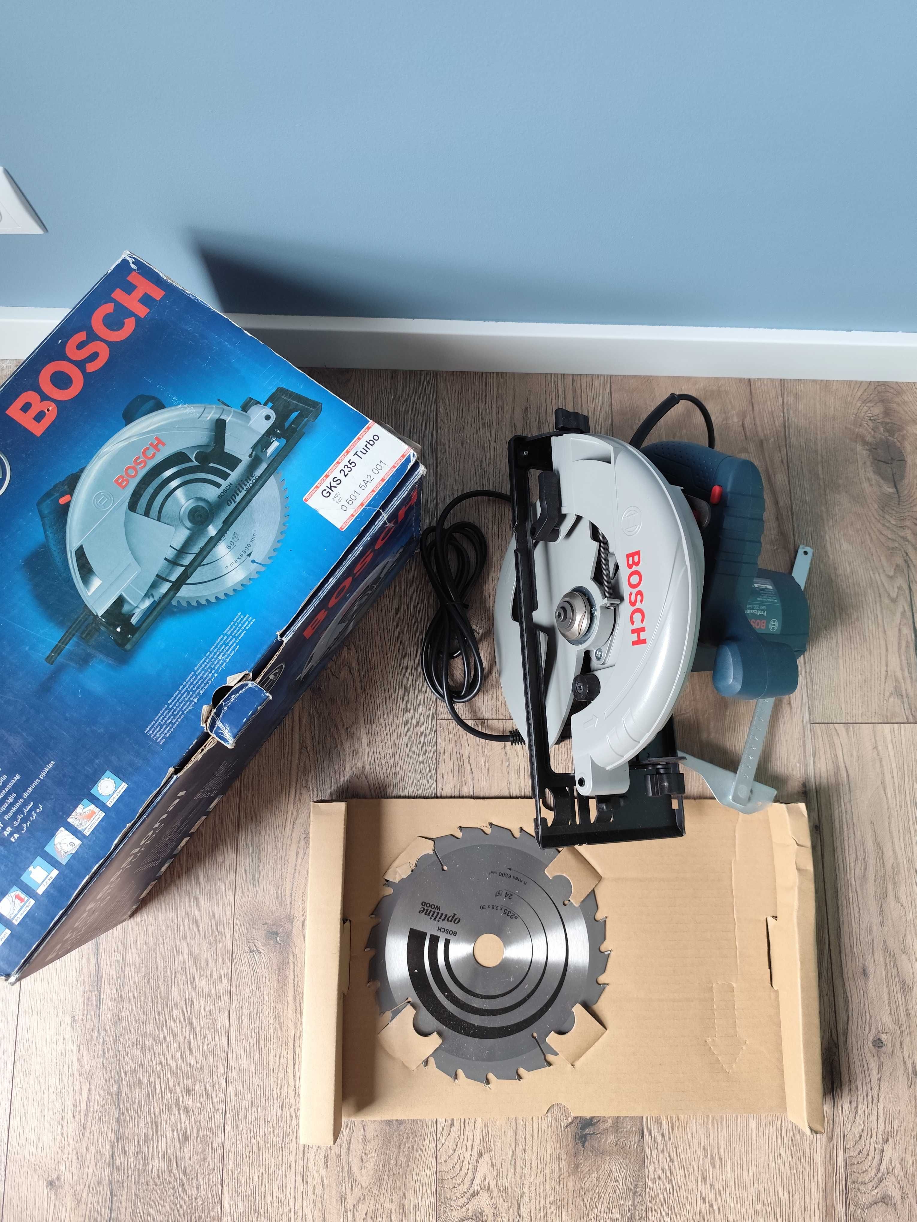 jak NOWA piła tarczowa BOSCH GKS 235 Turbo Professional