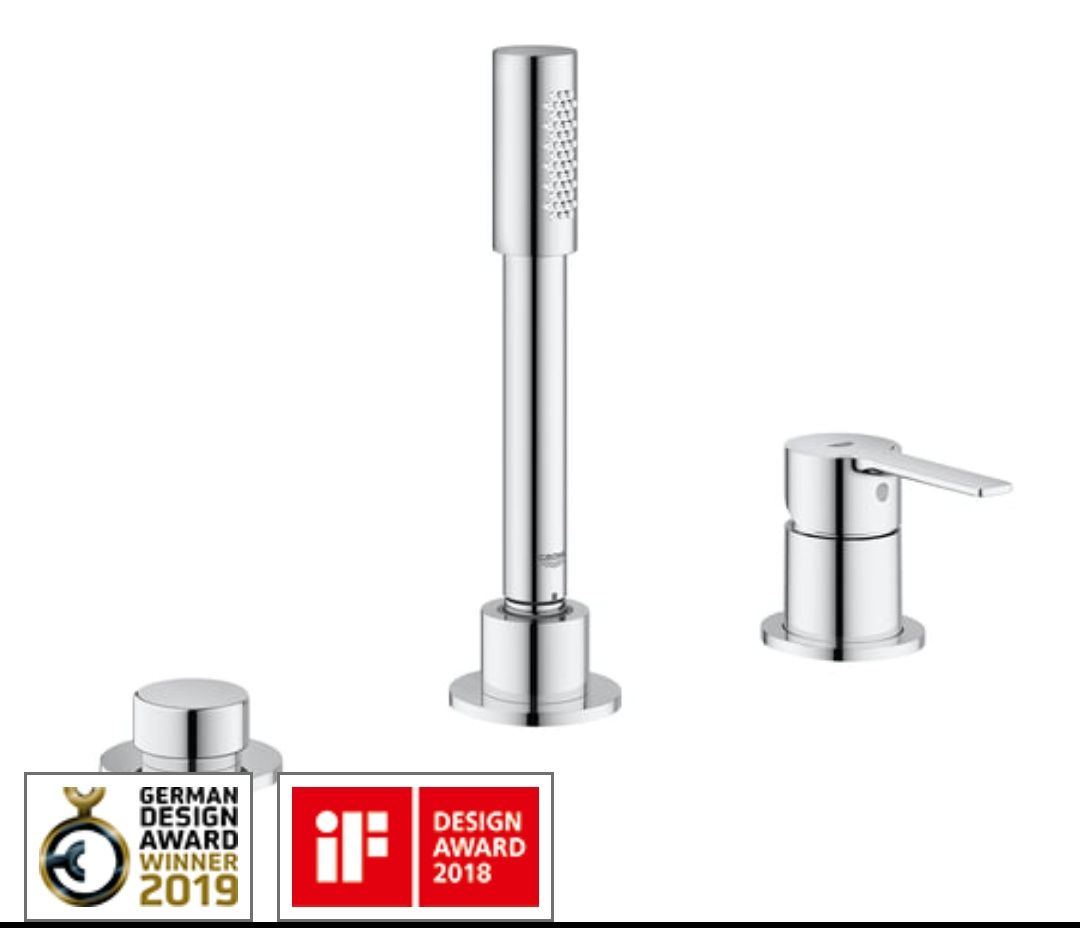 Bateria wannowa Grohe Lineare 3 otworowa