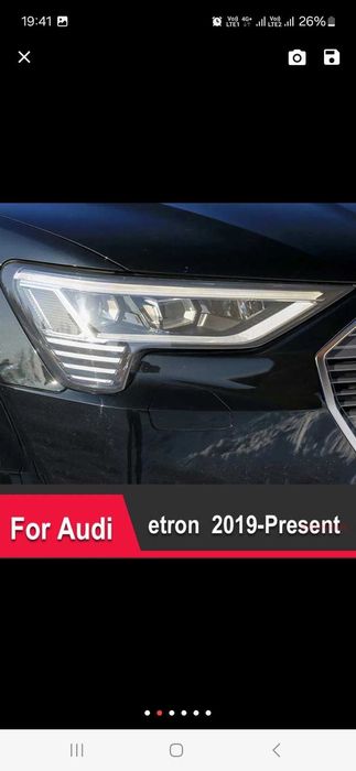 Audi e-tron - Ауді Бронеплівка Протиударна плівки на фари зроби сам