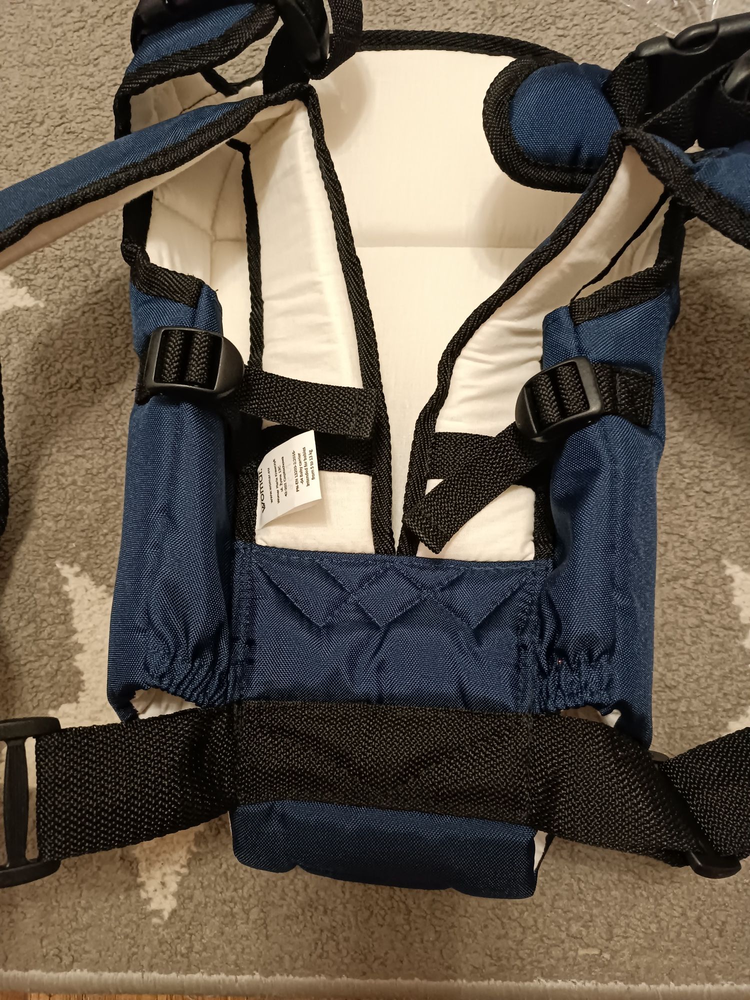 Granatowe Nosidło womar baby carrier Bambo nowe