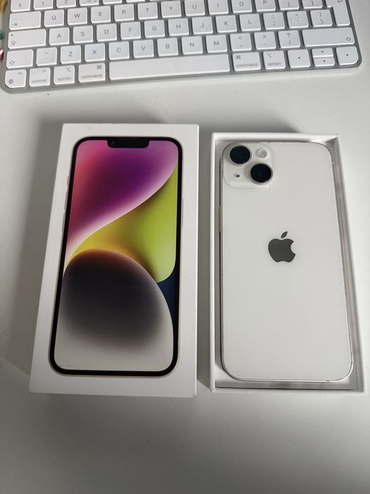 iPhone 14 128gb Starlight Idealny Bateria 95%