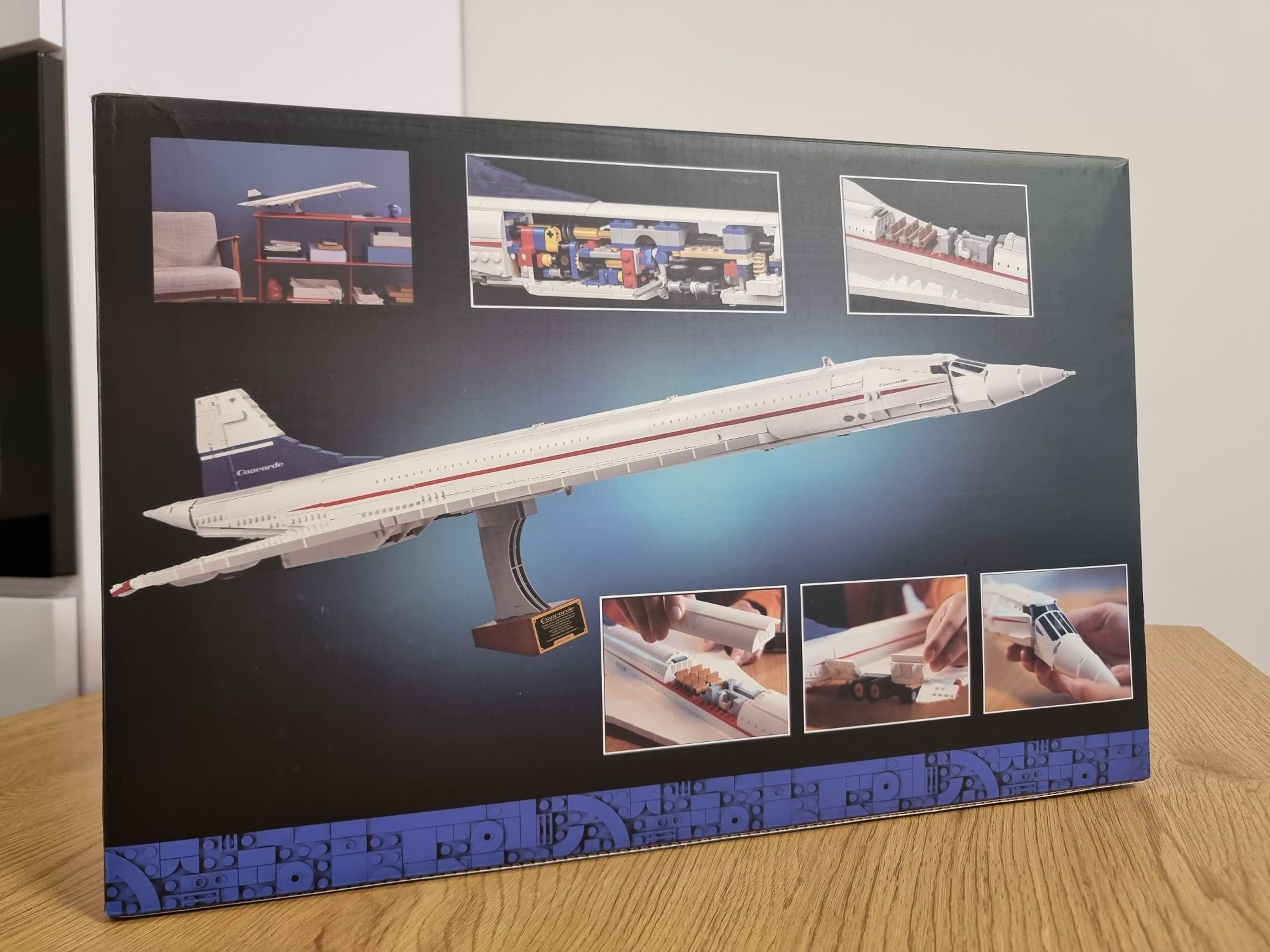 Конструктор 1в1 як LEGO Icons Concorde (2083 дет) з коробкою