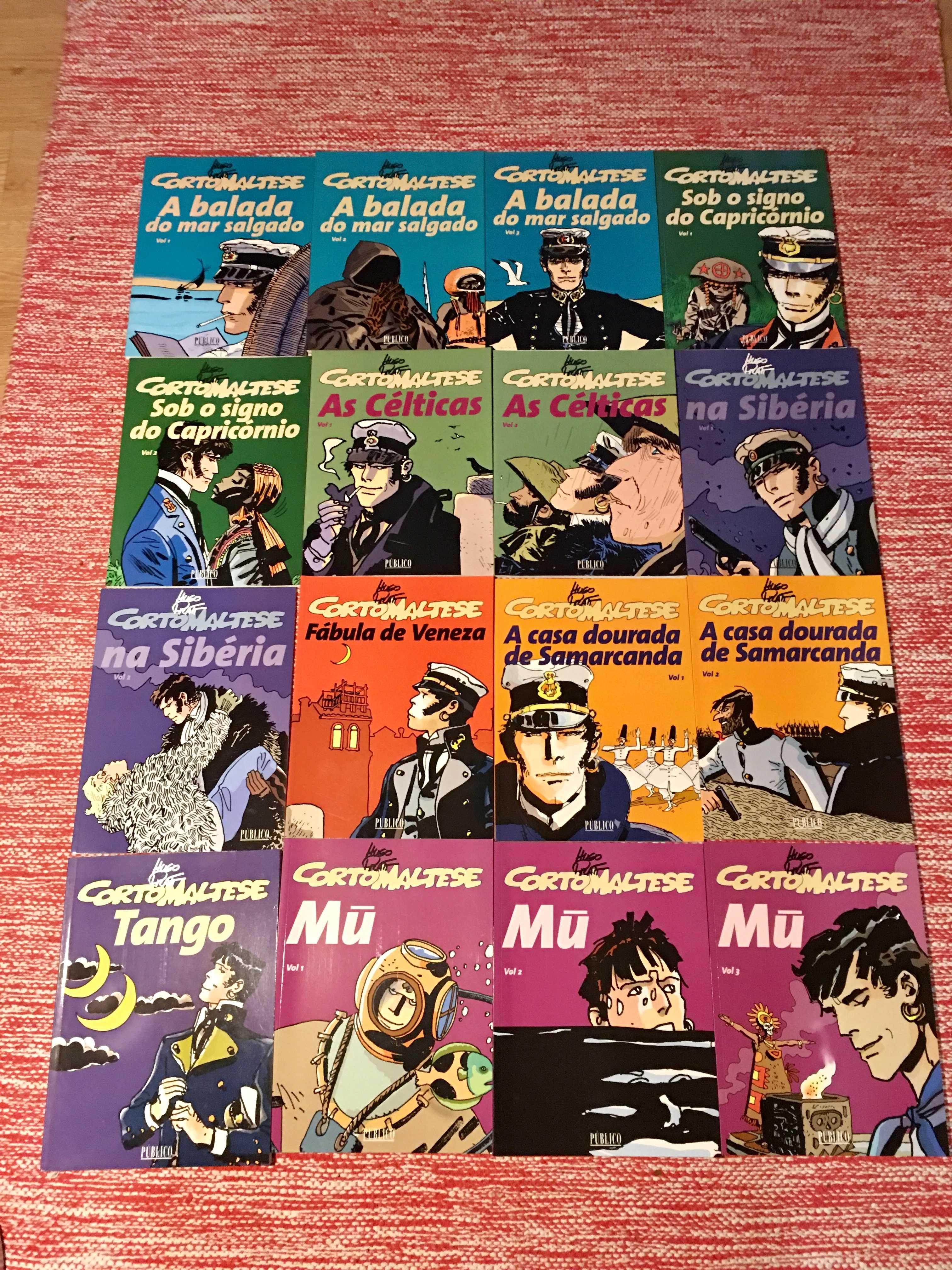 Colecção banda desenhada Corto Maltese e Tintim