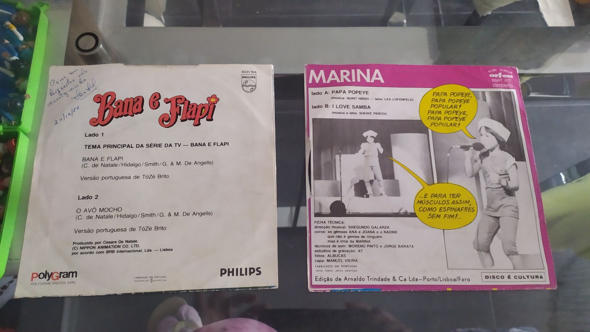 Vinil bana e flapi e vinil marina papa popeye