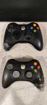 Pad Xbox 360, czarne, uszkodzone, dzialaja, na części