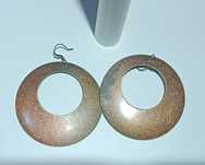 Brincos argolas bronze