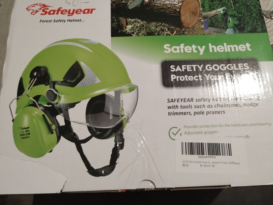 Safeyear Bezpieczny twardy kapelusz z okularami