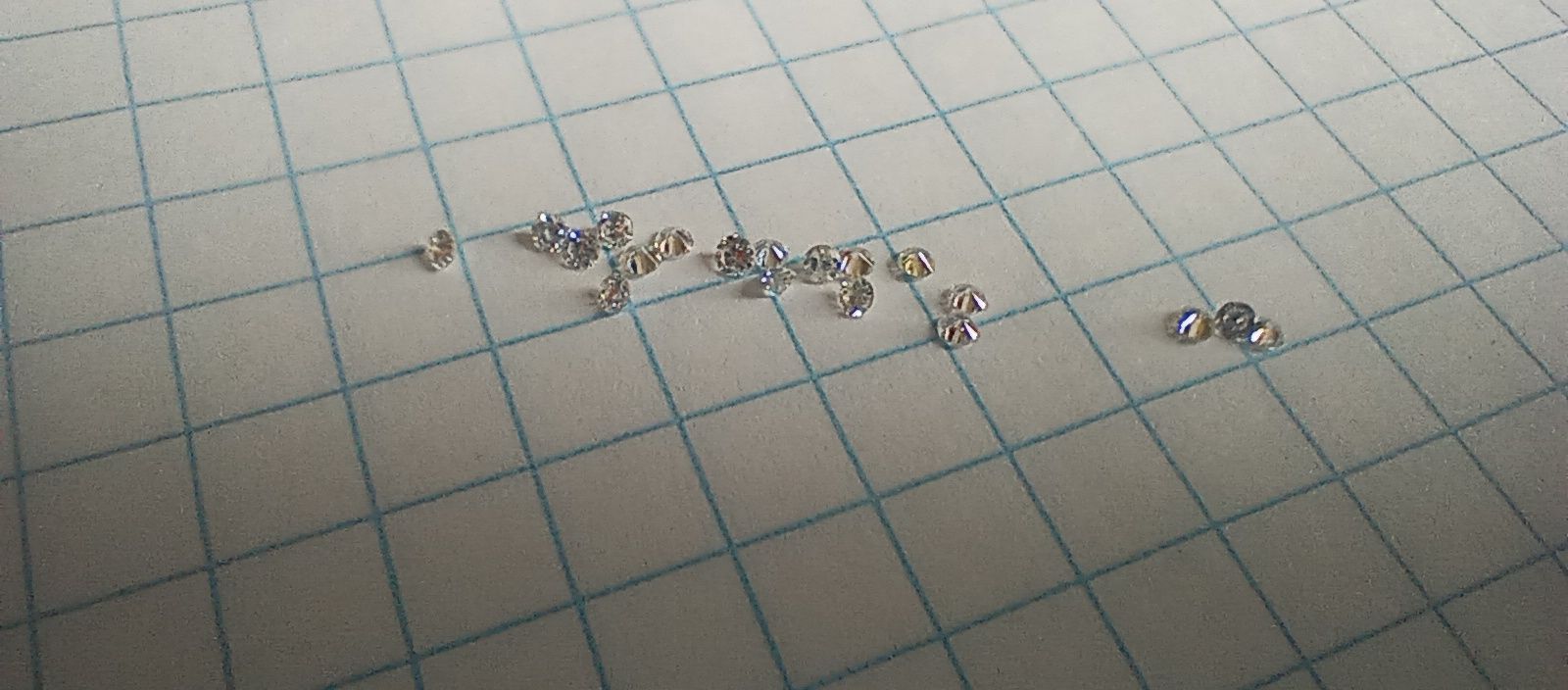 Zestaw naturalnych brylantów 0.23ct