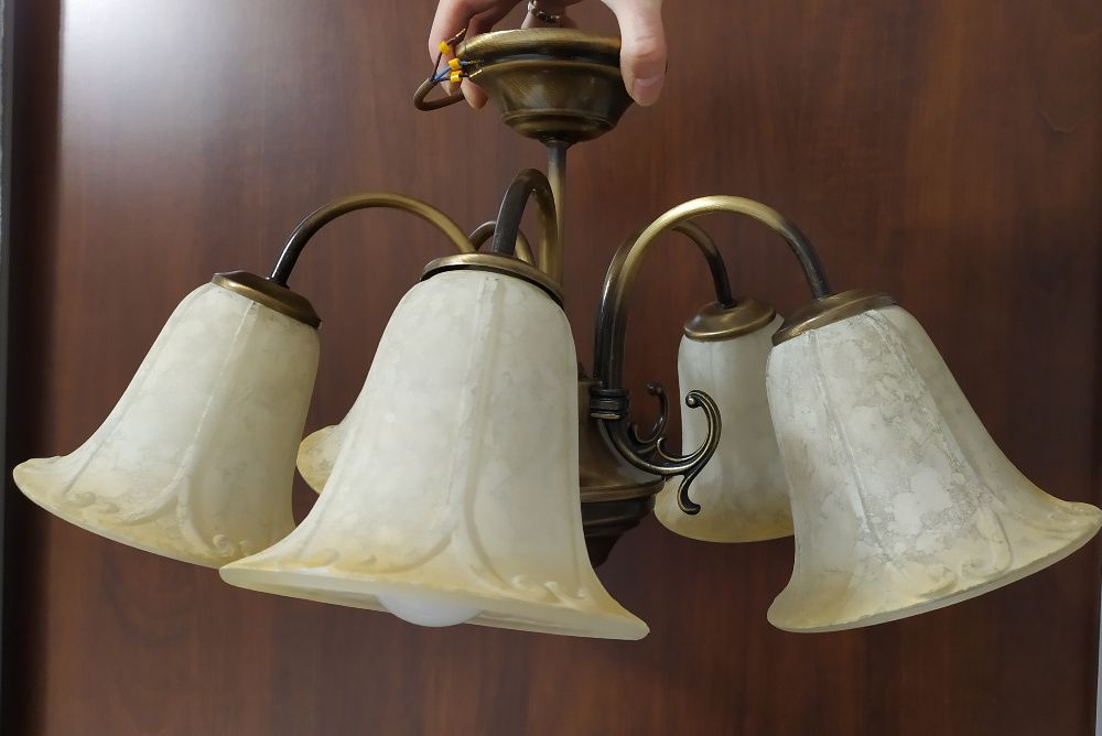 Żyrandol, E27, 5x60W, lampa sufitowa